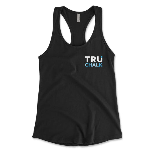 TruChalk Signature Brand Handprint Women's Racerback Training Tank Top "all grip No slip!"